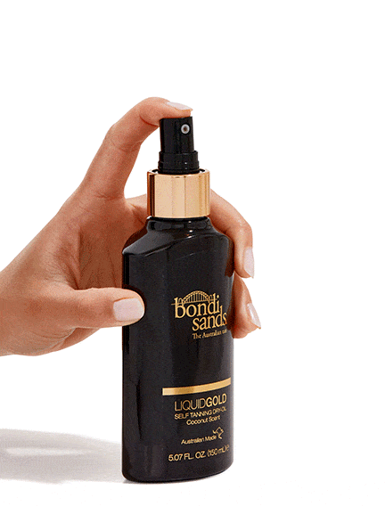 Liquid Gold Self Tanning Oil in a Spray Bottle 