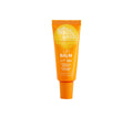 A BondiSandsEU SPF 50+ Lip Balm Bundle in Tropical Mango flavor, with bold white and yellow text on an orange tube, stands upright on a white background—delivering hydration and essential sun protection for your lips.