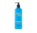 A blue bottle from the BondiSandsEU Gradual Tanning Essentials Bundle with a black pump, gold and white text, and 12.6 fl oz (375 mL) of gradual self tanning lotion for glowing skin every day.