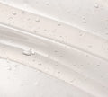 A clear, glossy gel with tiny air bubbles swirled in smooth layers on a white background—ideal for BondiSandsEU’s Self Tan Remover Gel Eraser.