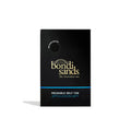 A black box of BondiSandsEU Application Mitt with gold and white branding and a circular window displays the mitt inside, designed for a streak-free glow and stain-free application.