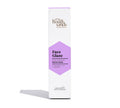 A white rectangular box of BondiSandsEU Face Glaze Cream Mask with a purple label highlighting hyaluronic acid stands upright against a white background.