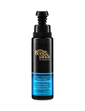 A black bottle of BondiSandsEU 1 Hour Express Self Tanning Face Mist with pump dispenser and blue label gives an effortless Australian glow in just one hour.