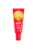 BondiSandsEU Watermelon SPF 50+ Lip Balm comes in a red 0.35 oz (10g) tube with a yellow sun graphic, enriched with shea butter and labeled Juicy Watermelon Sunscreen Lip Care.