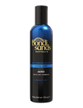 A blue and black 200g BondiSandsEU Ultra Dark Aero Self Tanning Mousse bottle features gold and white text, a quick dry formula, coconut scent, and contains 7.61 oz.