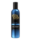 A blue and black 200g bottle of BondiSandsEU Express Aero Self Tanning Mousse with gold text, delivering a deep bronze finish. This quick-dry self tanner has a coconut scent and is shown against a white background.