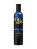 A blue and black bottle of BondiSandsEU Ultra Dark Aero Self Tanning Mousse, adorned with bold gold text and a coconut scent label, is displayed against a plain white background. This quick-drying self tanning mousse delivers an ultra dark finish for a flawless, bronzed appearance.