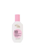 A white bottle of BondiSandsEU Baby Face Retinol Serum with a pink cap and label, displaying product details in black and gold text, sits on a plain white background. Specially formulated as a retinol serum, it helps target fine lines for smoother, more youthful-looking skin.