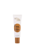 A white tube of BondiSandsEU Be Bronze Instant Bronzing & Hydrating Serum, featuring a gold cap and brown label, stands upright against a plain white background. This glow-boosting serum instantly imparts a bronzed tint for radiant, sun-kissed skin.