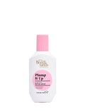 A white bottle of BondiSandsEU Plump It Up Peptide Serum with a pink cap and pink label, featuring gold and black text on the front. This serum is specially formulated with peptides to help reduce wrinkles, leaving your skin looking smooth and refreshed.