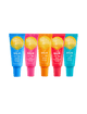 Five vibrant tubes from the BondiSandsEU SPF 50+ Lip Balm Bundle are lined up side by side, delivering hydrating benefits and high-level sun protection. The flavors shown from left to right—coconut, strawberry, tropical, watermelon, and vanilla—are each clearly labeled with their flavor and SPF details on each colorful tube.