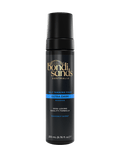 A 200 mL black bottle of BondiSandsEU Ultra Dark Self Tanning Foam, featuring gold and blue label text that highlights its coconut scent and quality formula for a natural glow and long-lasting tan.