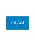 A blue rectangular BondiSandsEU Gift Card with a subtle bs pattern and "Gift Card Bondi Sands" in white text. Enjoy email delivery of this exclusive Gift Card.
