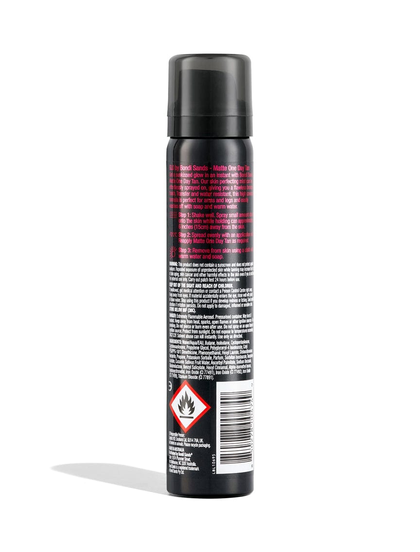 Bondi Sands GLO Matte Mist One Day Tan Fine Print