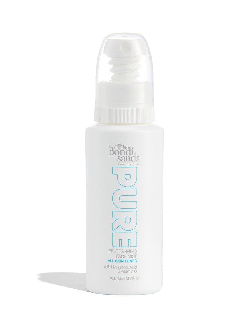 Pure Self Tanning Face Mist in a Recyclable Plastic Spray Bottle