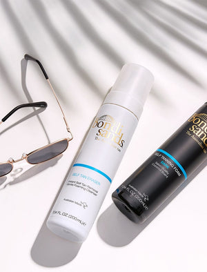 Bondi Sands Self Tan Eraser and Self Tanning Foam Dark Flatlay