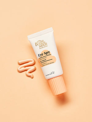 Bondi Sands Eye Spy Vitamin C Eye Cream Flatlay with Swatch