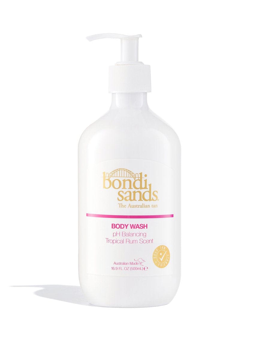 Vegan Tropical Rum Body Wash in a Pump Bottle