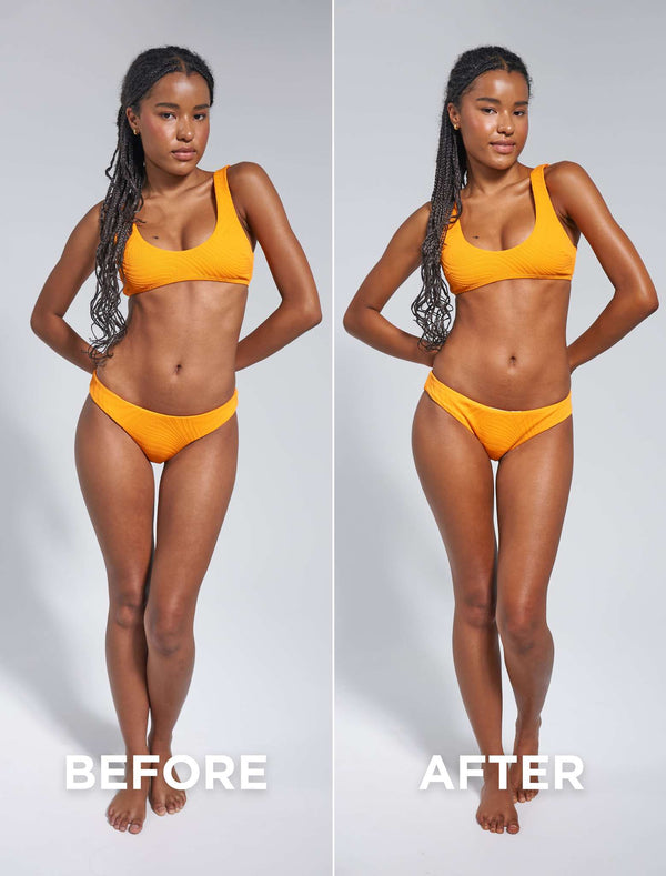 Bondi Sands Technocolor Caramel 1 Hour Express Self Tanning Foam Before and After